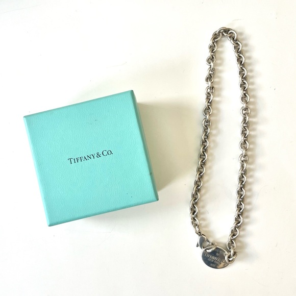 🌀Tiffany& Co. “please return to tiffany & co. new york” oval chain link necklace - Picture 5 of 11